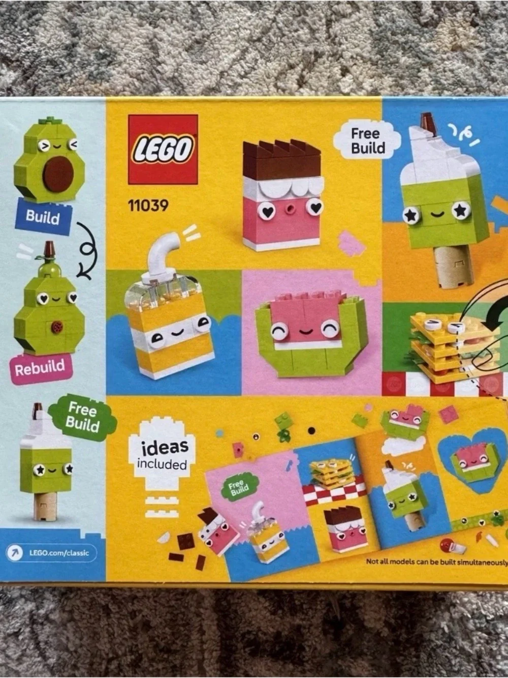 LEGO Classic 11039 Creative Food Friends Building Toy 150 pcs